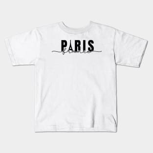 Paris Fance Logo design Kids T-Shirt